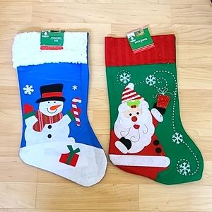 Two pack of Christmas Stocking, Christmas Stocking Bag Gift Bag